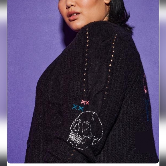 💔Lovesick Embroidered Cardigan - Picture 5 of 9